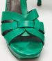 Yves Saint Laurent Vintage Pre-owned Leather sandals Green Dames - Thumbnail 7
