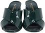 Yves Saint Laurent Vintage Pre-owned Leather sandals Green Dames - Thumbnail 2