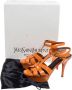 Yves Saint Laurent Vintage Pre-owned Leather sandals Orange Dames - Thumbnail 7
