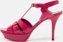 Yves Saint Laurent Vintage Pre-owned Leather sandals Pink Dames - Thumbnail 2