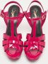 Yves Saint Laurent Vintage Pre-owned Leather sandals Pink Dames - Thumbnail 3