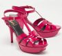 Yves Saint Laurent Vintage Pre-owned Leather sandals Pink Dames - Thumbnail 4