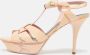 Yves Saint Laurent Vintage Pre-owned Leather sandals Pink Dames - Thumbnail 2