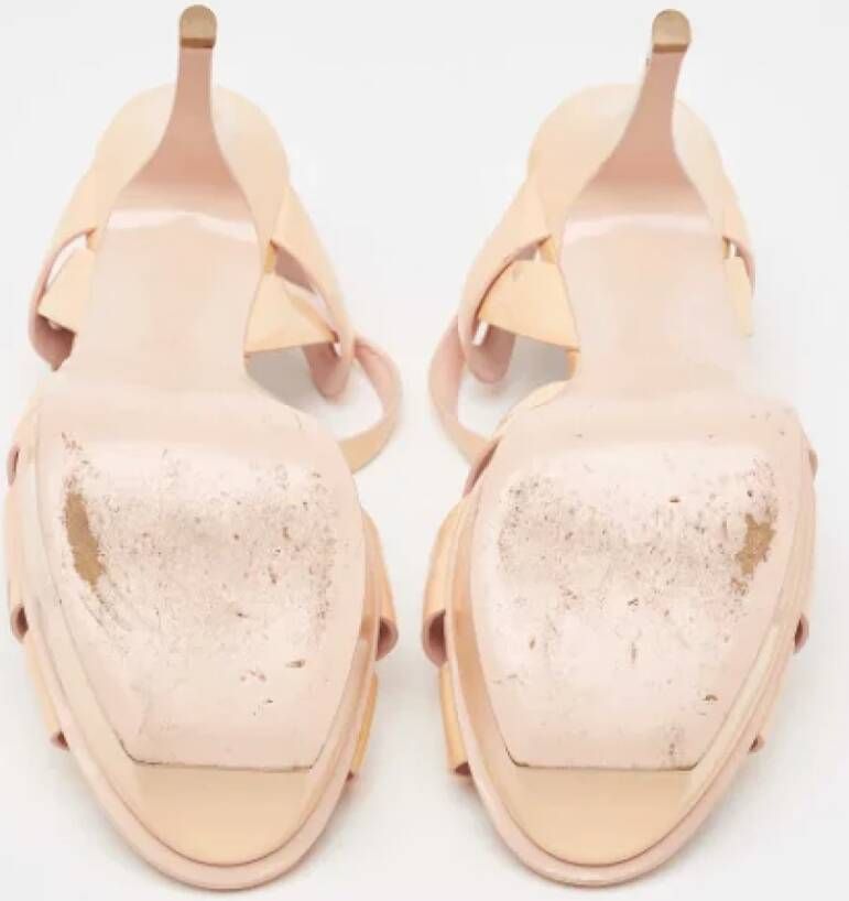 Yves Saint Laurent Vintage Pre-owned Leather sandals Pink Dames