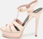 Yves Saint Laurent Vintage Pre-owned Leather sandals Pink Dames - Thumbnail 2