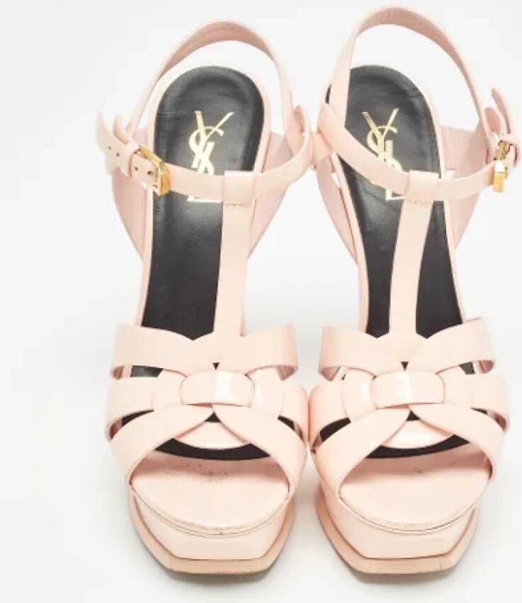 Yves Saint Laurent Vintage Pre-owned Leather sandals Pink Dames