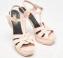 Yves Saint Laurent Vintage Pre-owned Leather sandals Pink Dames - Thumbnail 4