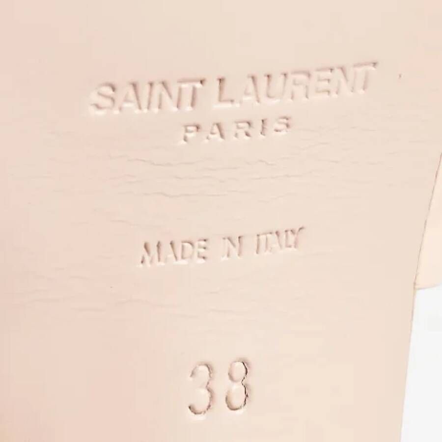 Yves Saint Laurent Vintage Pre-owned Leather sandals Pink Dames