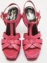 Yves Saint Laurent Vintage Pre-owned Leather sandals Pink Dames - Thumbnail 3