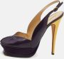 Yves Saint Laurent Vintage Pre-owned Leather sandals Purple Dames - Thumbnail 2