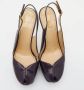 Yves Saint Laurent Vintage Pre-owned Leather sandals Purple Dames - Thumbnail 3