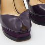 Yves Saint Laurent Vintage Pre-owned Leather sandals Purple Dames - Thumbnail 7