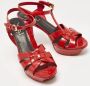 Yves Saint Laurent Vintage Pre-owned Leather sandals Red Dames - Thumbnail 4