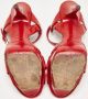 Yves Saint Laurent Vintage Pre-owned Leather sandals Red Dames - Thumbnail 6