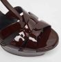 Yves Saint Laurent Vintage Pre-owned Leather sandals Red Dames - Thumbnail 7