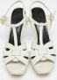 Yves Saint Laurent Vintage Pre-owned Leather sandals White Dames - Thumbnail 3