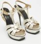 Yves Saint Laurent Vintage Pre-owned Leather sandals Yellow Dames - Thumbnail 4