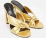 Yves Saint Laurent Vintage Pre-owned Leather sandals Yellow Dames - Thumbnail 3