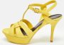 Yves Saint Laurent Vintage Pre-owned Leather sandals Yellow Dames - Thumbnail 2
