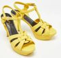 Yves Saint Laurent Vintage Pre-owned Leather sandals Yellow Dames - Thumbnail 4