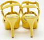 Yves Saint Laurent Vintage Pre-owned Leather sandals Yellow Dames - Thumbnail 5