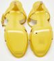 Yves Saint Laurent Vintage Pre-owned Leather sandals Yellow Dames - Thumbnail 6