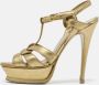 Yves Saint Laurent Vintage Pre-owned Leather sandals Yellow Dames - Thumbnail 2