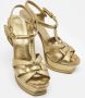 Yves Saint Laurent Vintage Pre-owned Leather sandals Yellow Dames - Thumbnail 4