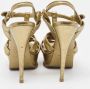 Yves Saint Laurent Vintage Pre-owned Leather sandals Yellow Dames - Thumbnail 5