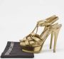 Yves Saint Laurent Vintage Pre-owned Leather sandals Yellow Dames - Thumbnail 9