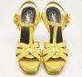 Yves Saint Laurent Vintage Pre-owned Leather sandals Yellow Dames - Thumbnail 2