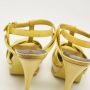 Yves Saint Laurent Vintage Pre-owned Leather sandals Yellow Dames - Thumbnail 8
