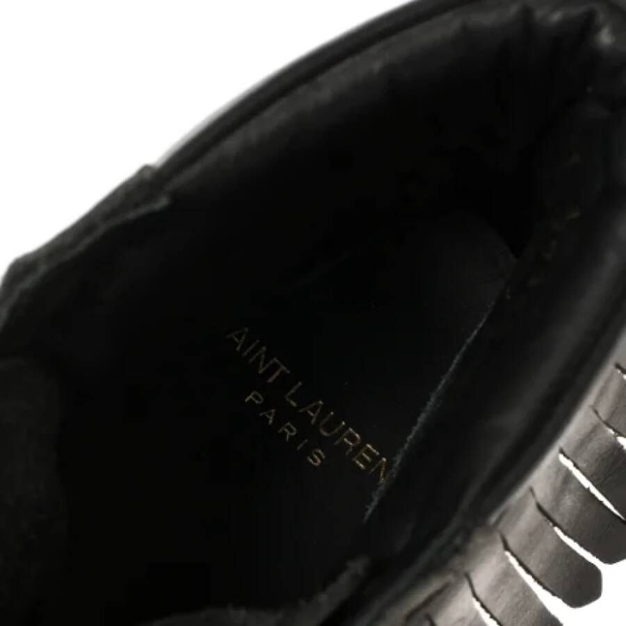 Yves Saint Laurent Vintage Pre-owned Leather sneakers Black Dames