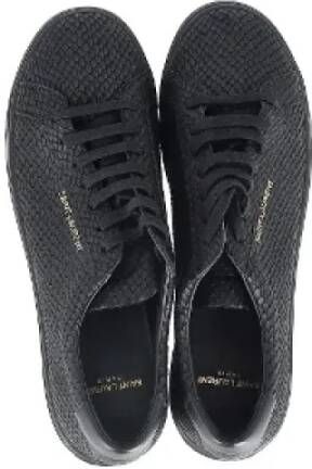 Yves Saint Laurent Vintage Pre-owned Leather sneakers Black Dames