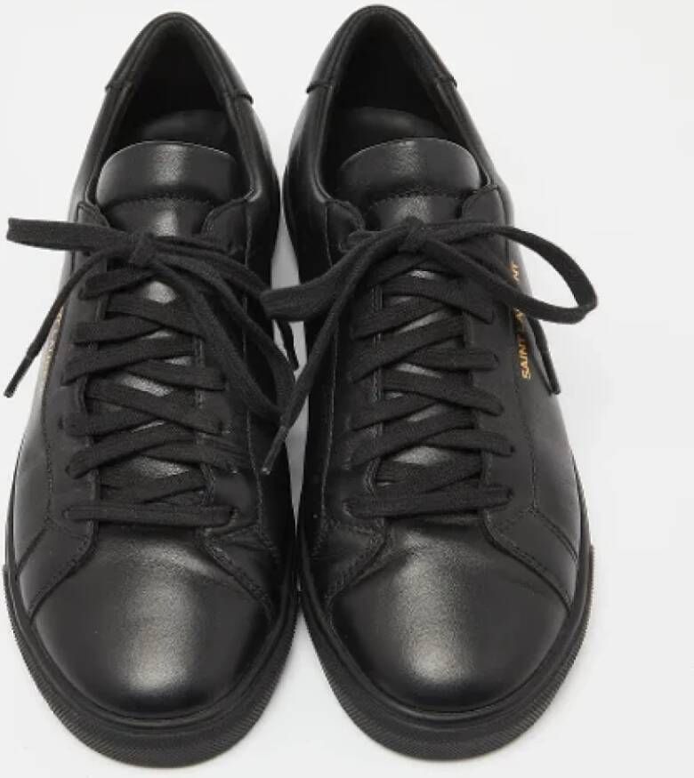 Yves Saint Laurent Vintage Pre-owned Leather sneakers Black Dames
