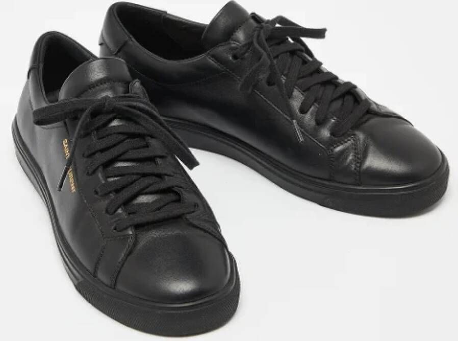 Yves Saint Laurent Vintage Pre-owned Leather sneakers Black Dames