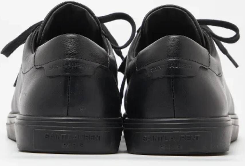 Yves Saint Laurent Vintage Pre-owned Leather sneakers Black Dames