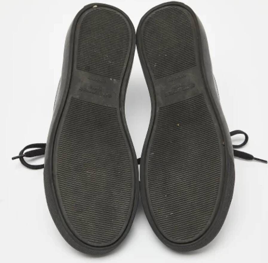 Yves Saint Laurent Vintage Pre-owned Leather sneakers Black Dames