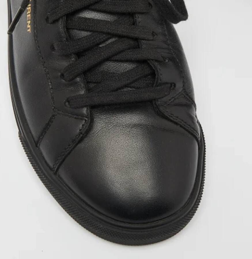 Yves Saint Laurent Vintage Pre-owned Leather sneakers Black Dames