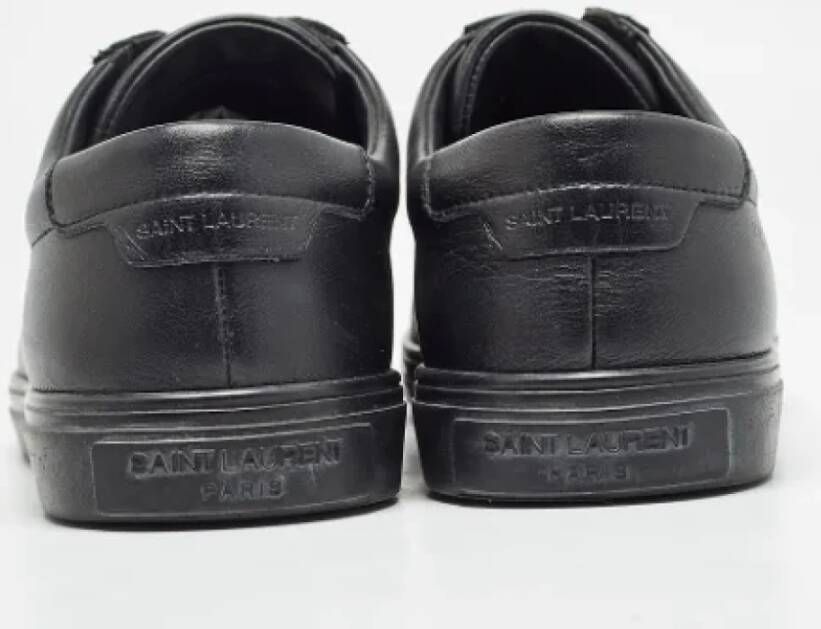 Yves Saint Laurent Vintage Pre-owned Leather sneakers Black Dames