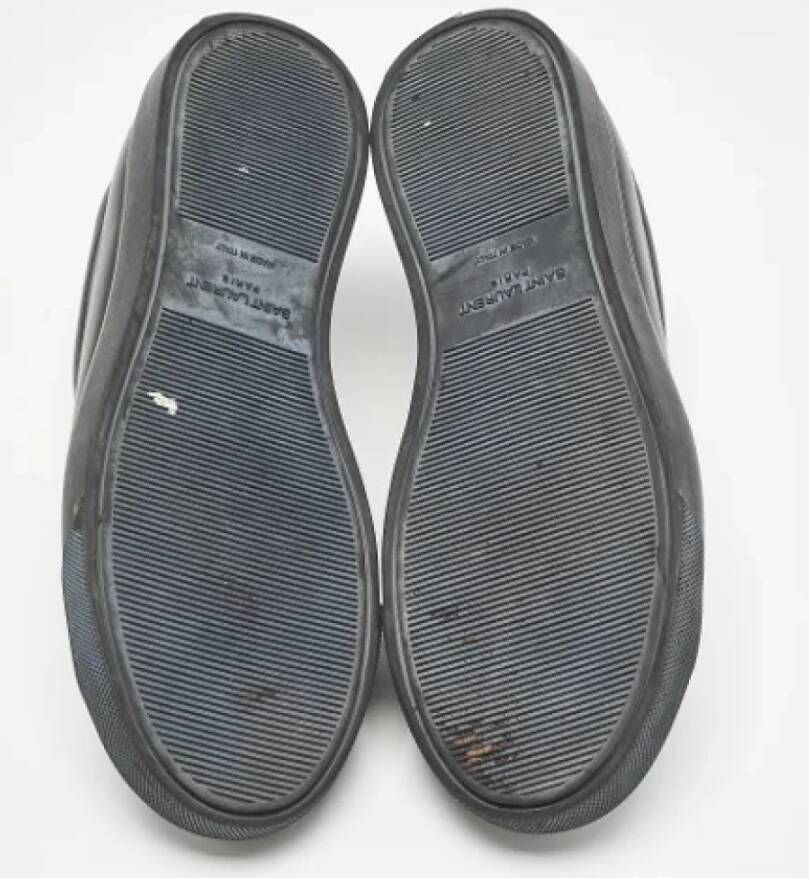 Yves Saint Laurent Vintage Pre-owned Leather sneakers Black Dames
