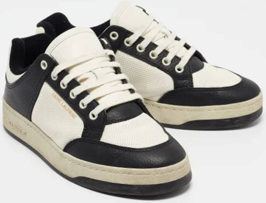 Yves Saint Laurent Vintage Pre-owned Leather sneakers Black Dames