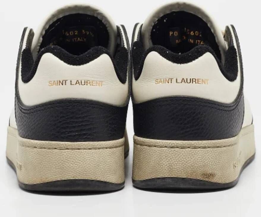 Yves Saint Laurent Vintage Pre-owned Leather sneakers Black Dames