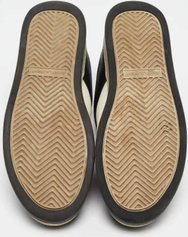 Yves Saint Laurent Vintage Pre-owned Leather sneakers Black Dames
