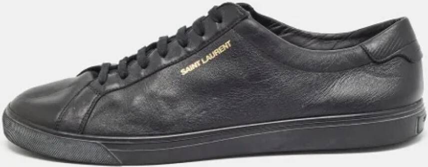 Yves Saint Laurent Vintage Pre-owned Leather sneakers Black Heren