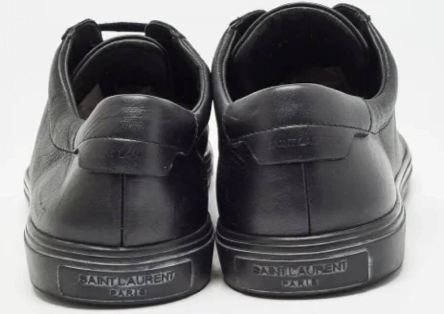 Yves Saint Laurent Vintage Pre-owned Leather sneakers Black Heren