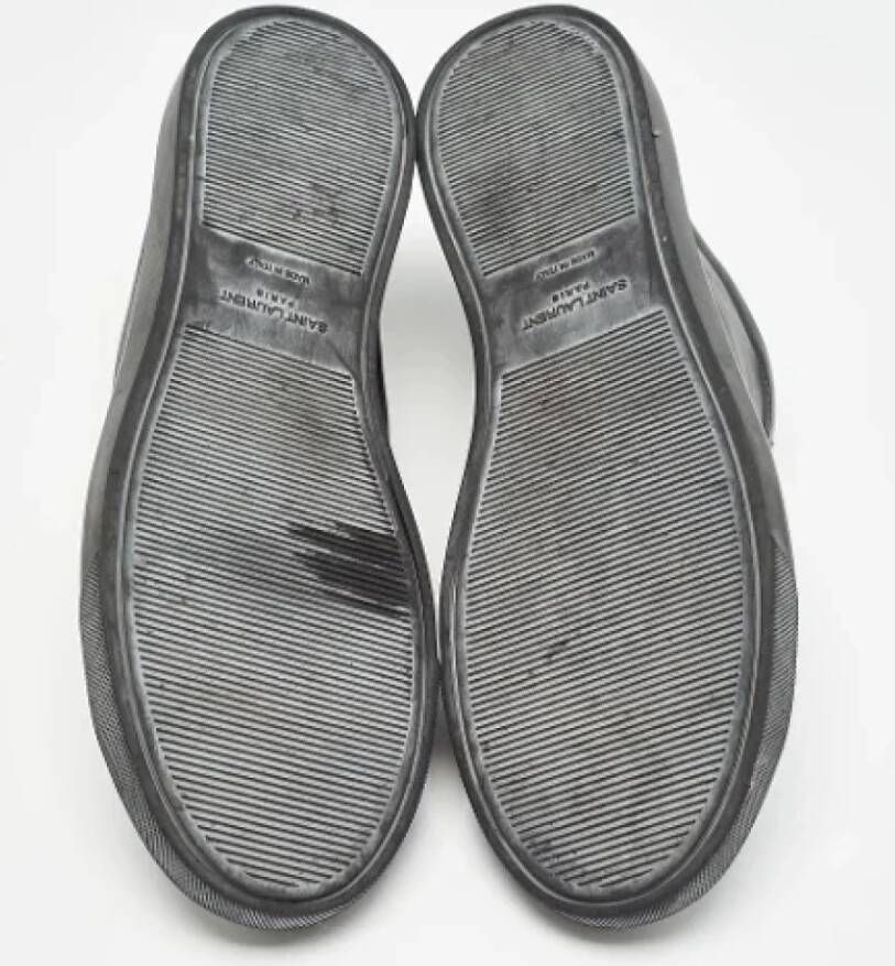 Yves Saint Laurent Vintage Pre-owned Leather sneakers Black Heren