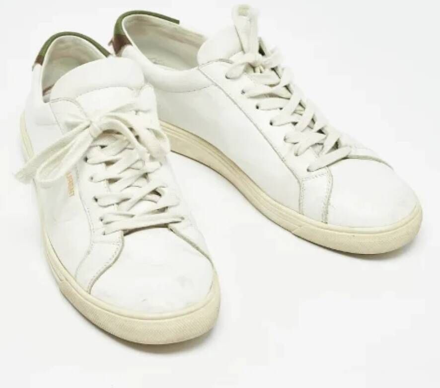 Yves Saint Laurent Vintage Pre-owned Leather sneakers White Dames