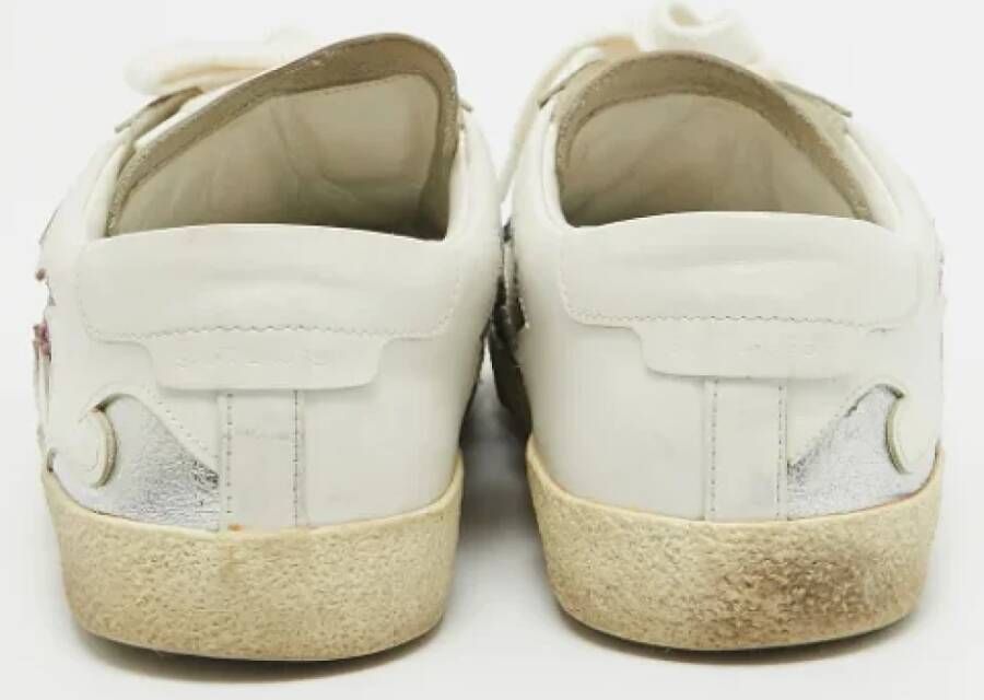Yves Saint Laurent Vintage Pre-owned Leather sneakers White Dames