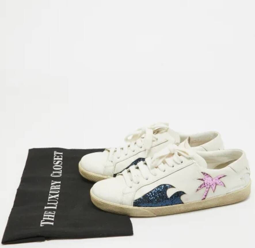 Yves Saint Laurent Vintage Pre-owned Leather sneakers White Dames